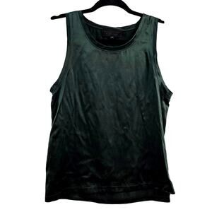 Nili Lotan 100% Silk Tank Top Blouse Green S Minimalist Luxury CapsuleWardrobe